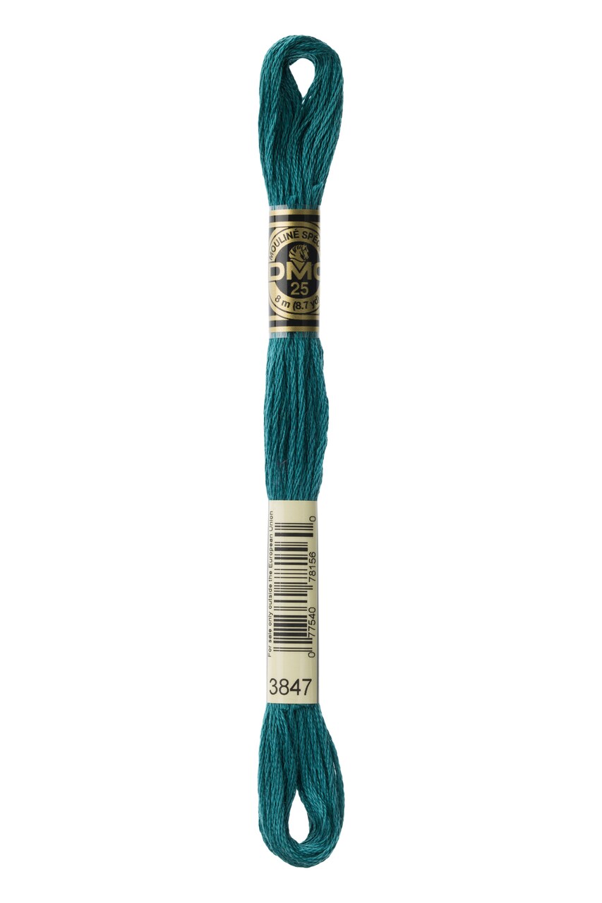 DMC® - 3847 (Chinese Green)-- Six-Strand Embroidery Floss Skein